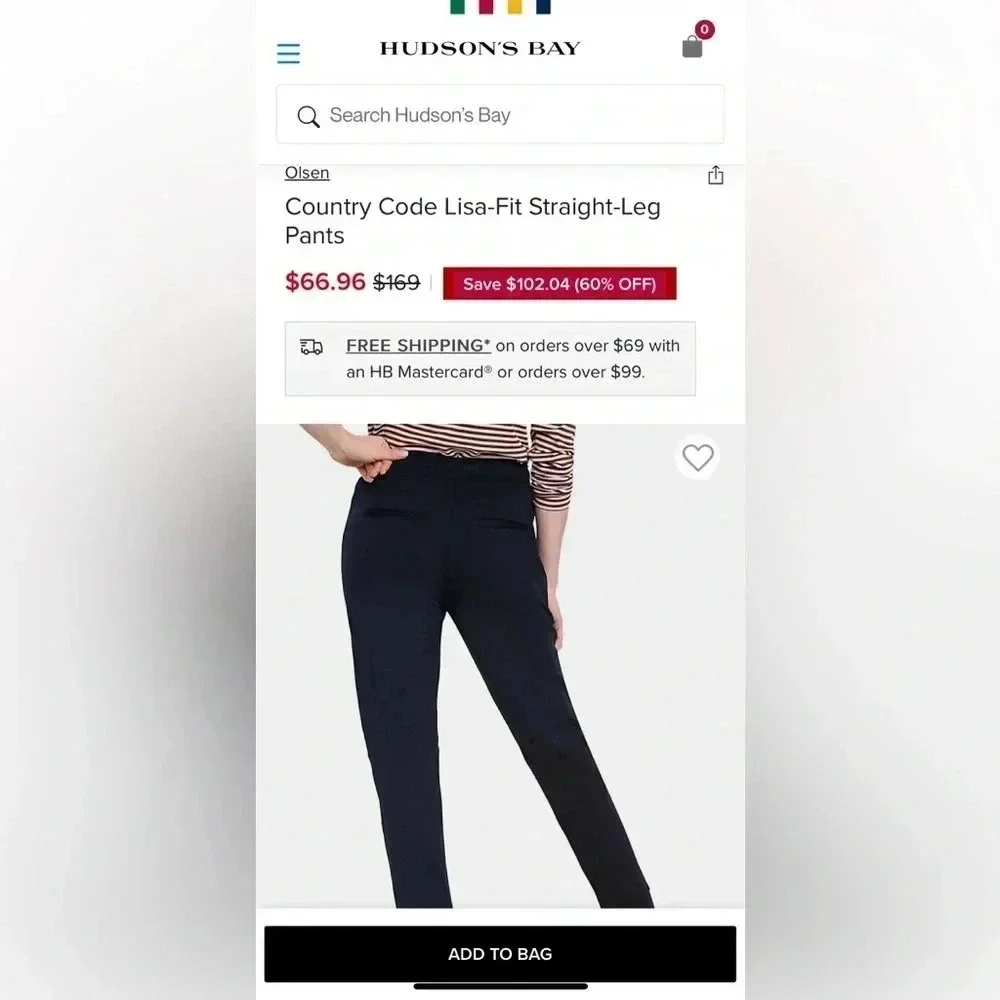 Olsen/ Lisa/  Dressy joggers/ Ankle/ Cropped/ Black/ Size US XS - Picture 3 of 13